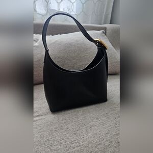 Madewell Black Shoulder Bag with Gold Accent